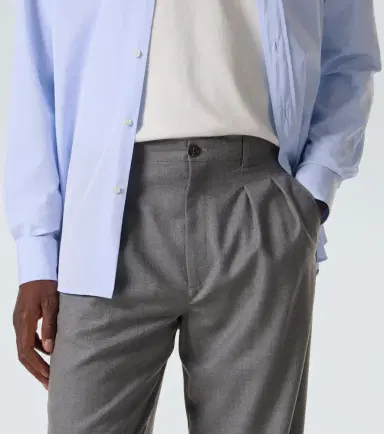 The Row Corley virgin wool straight pants | Thumbnail 4