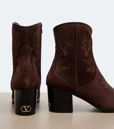 Valentino Garavani Bard embroidered suede ankle boots | Thumbnail 2 Valentino Garavani Bard embroidered suede ankle boots | Thumbnail 2