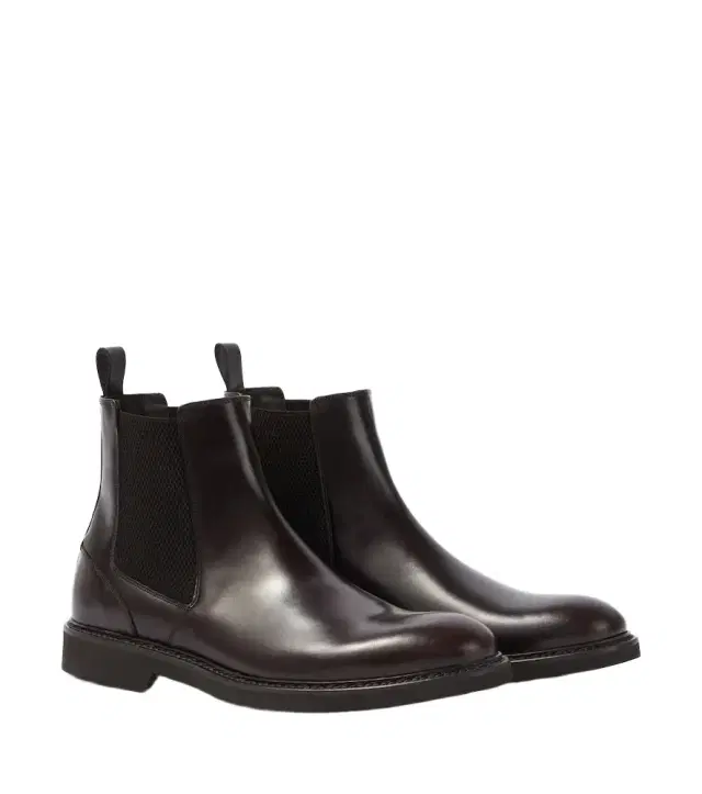 Canali Leather Chelsea boots