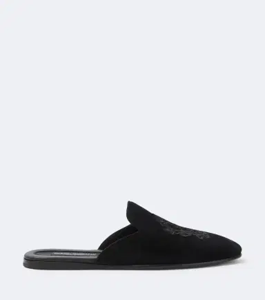 Dolce & Gabbana Embroidered suede mules | Thumbnail 2