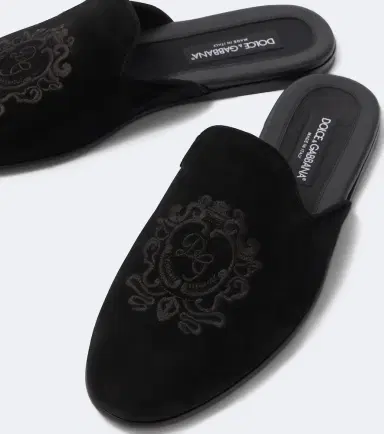 Dolce & Gabbana Embroidered suede mules | Thumbnail 5