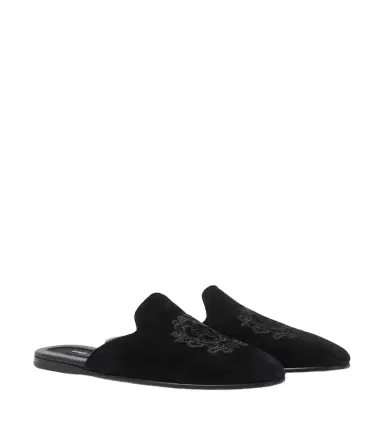Dolce & Gabbana Embroidered suede mules | Thumbnail 1