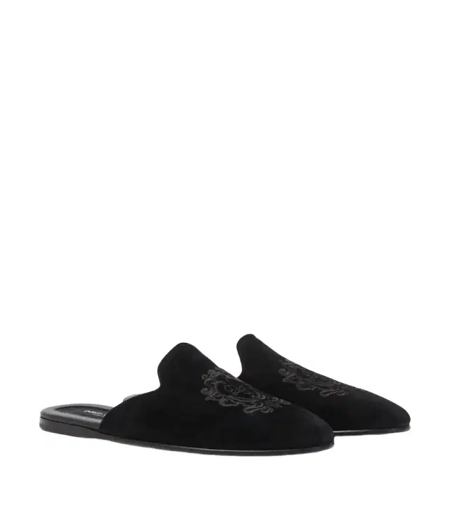 Dolce & Gabbana Embroidered suede mules