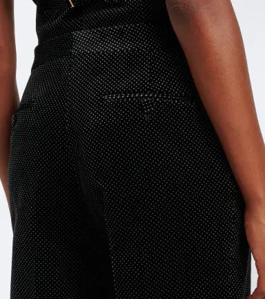 Tom Ford Polka-dot cotton velvet straight pants | Thumbnail 5 Tom Ford Polka-dot cotton velvet straight pants | Thumbnail 5