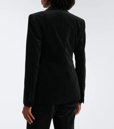 Tom Ford Polka-dot cotton velvet blazer | Thumbnail 2