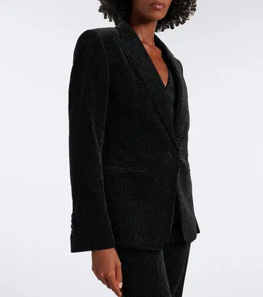 Tom Ford Polka-dot cotton velvet blazer | Thumbnail 3