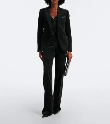 Tom Ford Polka-dot cotton velvet blazer | Thumbnail 4