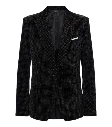 Tom Ford Polka-dot cotton velvet blazer | Thumbnail 1