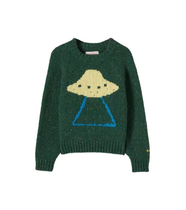 Bobo Choses Pixel Abduction jacquard sweater
