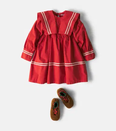 Bobo Choses Gathered cotton dress | Thumbnail 4