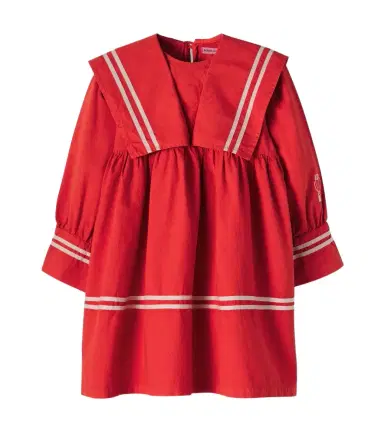 Bobo Choses Gathered cotton dress | Thumbnail 1