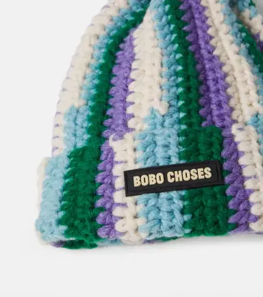 Bobo Choses Logo striped beanie | Thumbnail 3