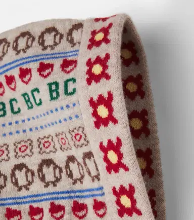 Bobo Choses Intarsia wool hood | Thumbnail 2