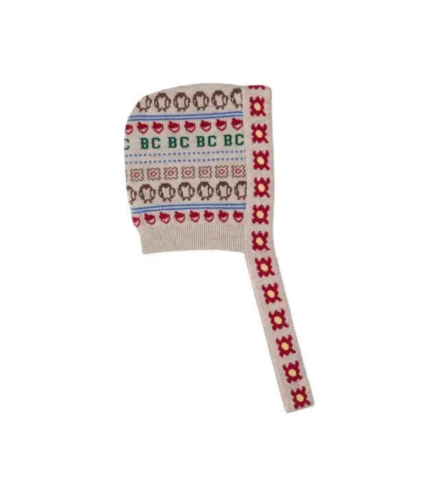 Bobo Choses Intarsia wool hood