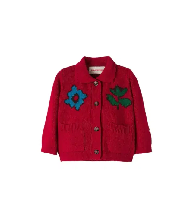 Bobo Choses Baby patch-appliqué cardigan