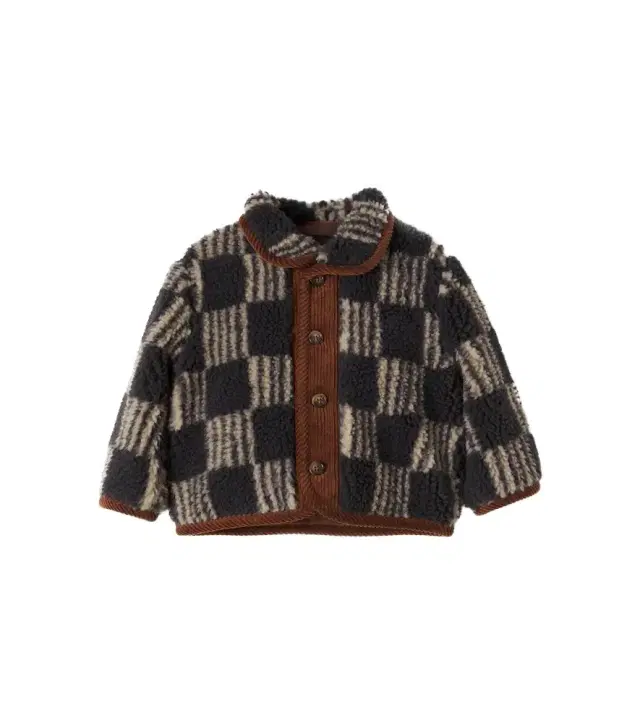 Bobo Choses Baby checked cotton jacket
