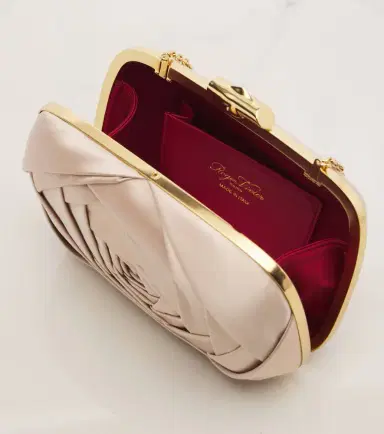 Roger Vivier Rose Vivier satin clutch | Thumbnail 4 Roger Vivier Rose Vivier satin clutch | Thumbnail 4