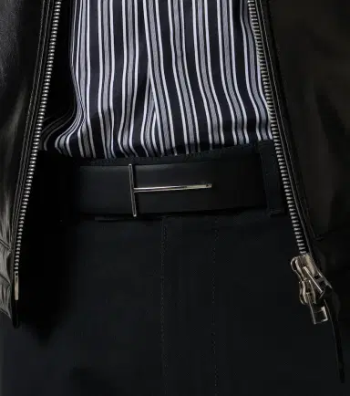Tom Ford T croc-effect patent leather belt | Thumbnail 4