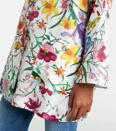 Gucci Flora silk twill shirt | Thumbnail 4