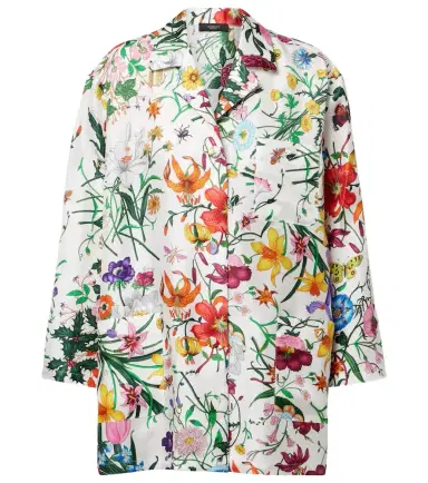 Gucci Flora silk twill shirt | Thumbnail 1