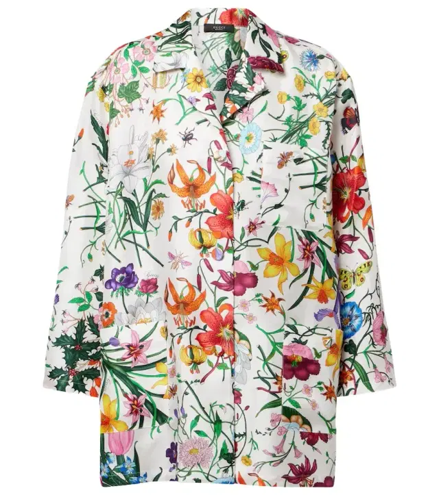 Gucci Flora silk twill shirt