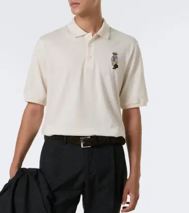 Ralph Lauren Purple Label Polo Bear cotton and cashmere piqué polo shirt | Thumbnail 2 Ralph Lauren Purple Label Polo Bear cotton and cashmere piqué polo shirt | Thumbnail 2