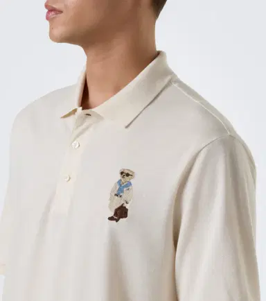 Ralph Lauren Purple Label Polo Bear cotton and cashmere piqué polo shirt | Thumbnail 3 Ralph Lauren Purple Label Polo Bear cotton and cashmere piqué polo shirt | Thumbnail 3