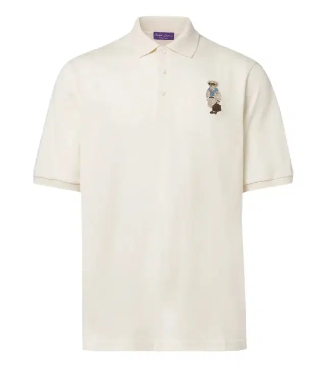 Ralph Lauren Purple Label Polo Bear cotton and cashmere piqué polo shirt