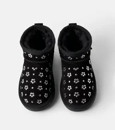 Monnalisa Studded suede boots | Thumbnail 5