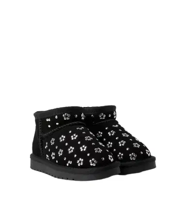 Monnalisa Studded suede boots | Thumbnail 1