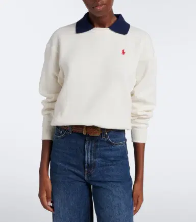 Polo Ralph Lauren Cotton-jersey polo sweatshirt | Thumbnail 3