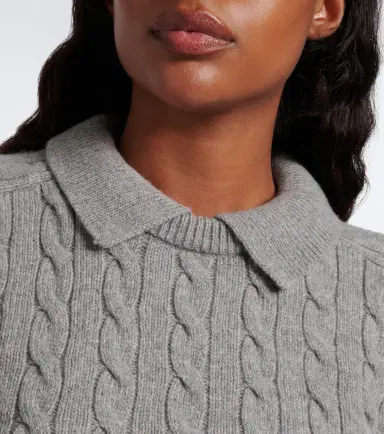 Polo Ralph Lauren Cable-knit wool and cashmere polo sweater | Thumbnail 4