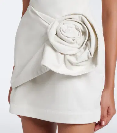 Magda Butrym Floral-appliqué denim minidress | Thumbnail 3
