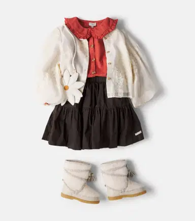 DONSJE Azani gathered cotton skirt | Thumbnail 4
