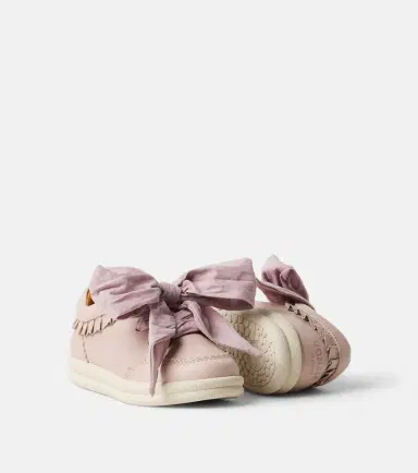 DONSJE Lexley bow-trimmed leather sneakers | Thumbnail 4