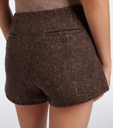 Ralph Lauren Collection Wool and cashmere-blend bouclé shorts | Thumbnail 3