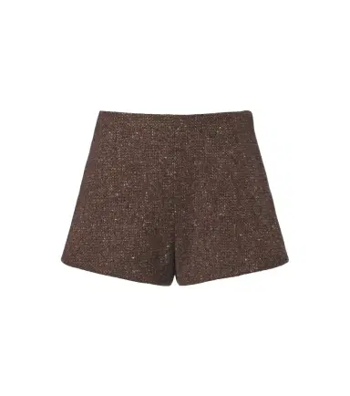 Ralph Lauren Collection Wool and cashmere-blend bouclé shorts | Thumbnail 1