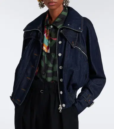 Dries Van Noten Denim blouson jacket | Thumbnail 3 Dries Van Noten Denim blouson jacket | Thumbnail 3