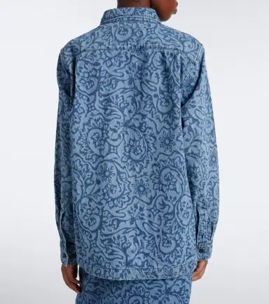 Dries Van Noten Floral denim overshirt | Thumbnail 5