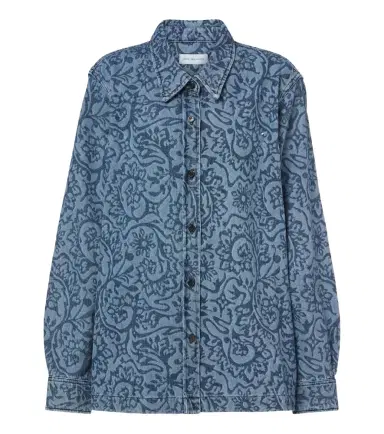Dries Van Noten Floral denim overshirt | Thumbnail 1