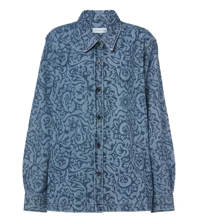 Dries Van Noten Floral denim overshirt