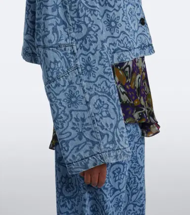 Dries Van Noten Floral denim jacket | Thumbnail 7
