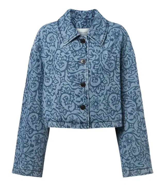 Dries Van Noten Floral denim jacket