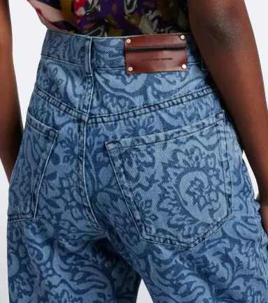 Dries Van Noten Floral wide-leg jeans | Thumbnail 6