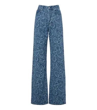 Dries Van Noten Floral wide-leg jeans | Thumbnail 1