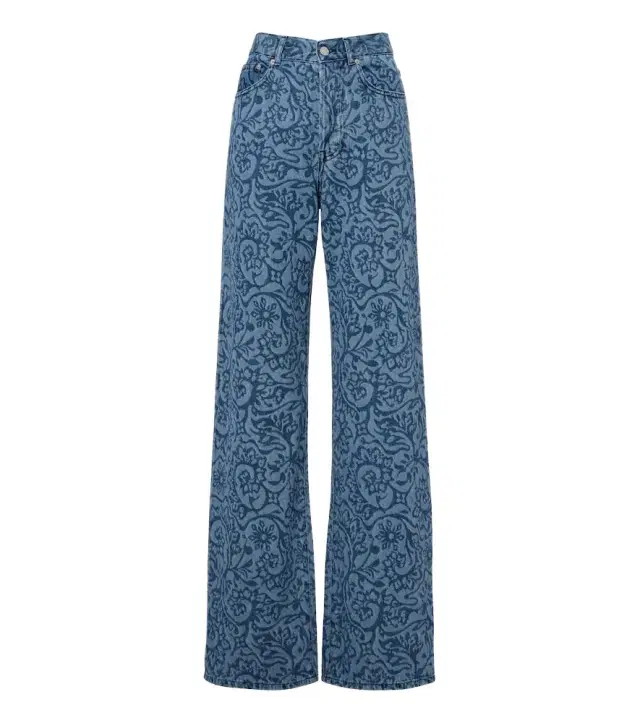 Dries Van Noten Floral wide-leg jeans