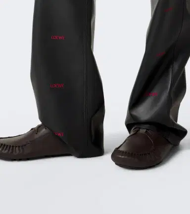 Loewe Logo leather flared pants | Thumbnail 6