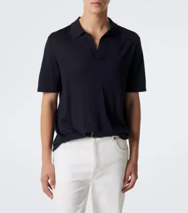 Gabriela Hearst Stendahal cashmere and silk polo shirt | Thumbnail 4