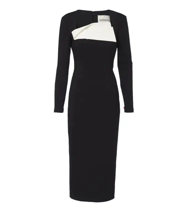 Roland Mouret Paneled crêpe cocktail dress