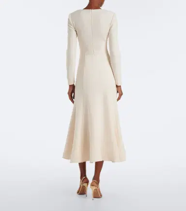 Roland Mouret Bow-detail wool crêpe cocktail dress | Thumbnail 3